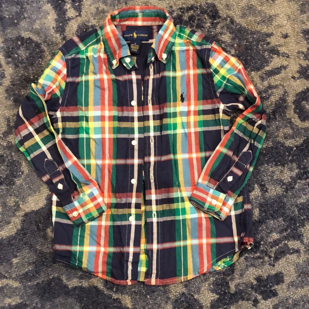 Ralph Lauren Boys Plaid Buttondown